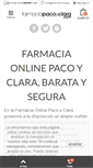 Mobile Screenshot of farmaciapacoyclara.com